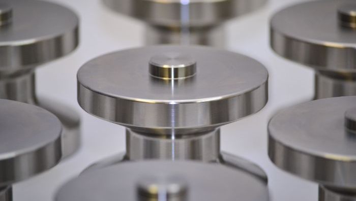 Close up of Stainless Steel batch components
