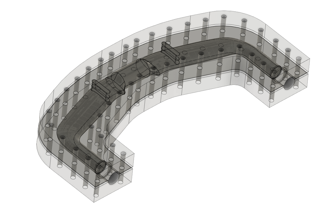 Handle bar composite mould