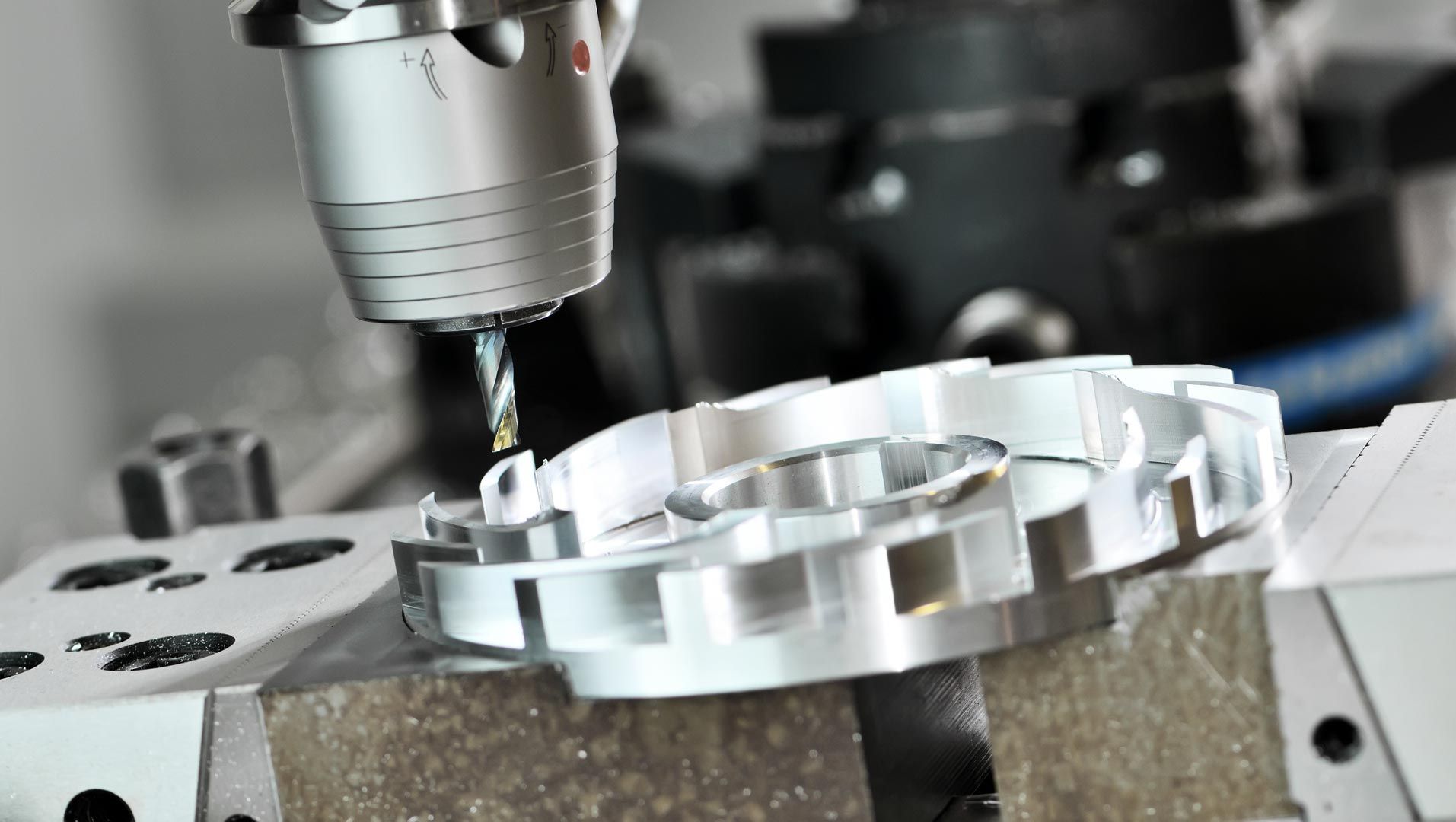 CNC machining of an impeller